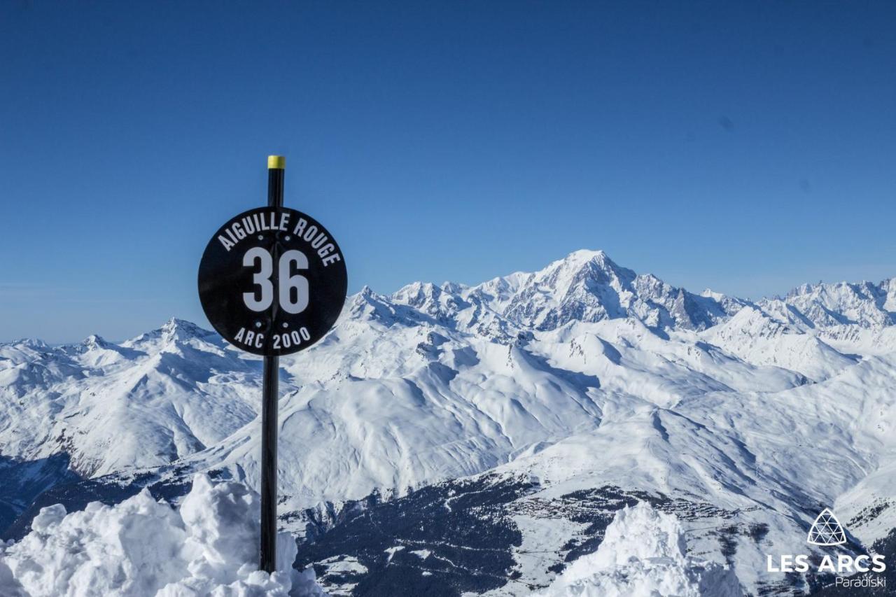 Alps Les Arcs 1950 Prince Des Cimes, Ski-In Out,Swimming Pool, Sauna, Shoes Dryer Бур-Сен-Морис Екстериор снимка